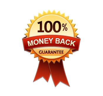 Money Back Guarantee 100% - Burst Badge Orange