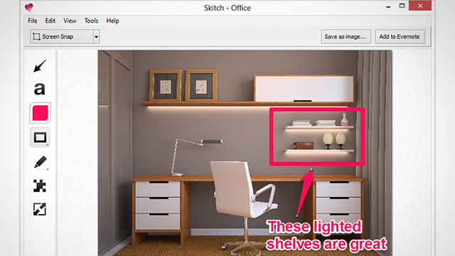 Annotate screenshots with Skitch